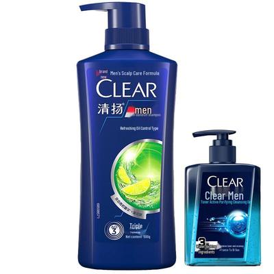 Набор Clear Men Шампунь против перхоти и Очищающий гель