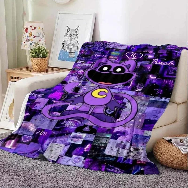 3D Printed Baby Blanket CATNAP DOGDAY Cartoon Smiling Critters Babes Carpet Super Soft Warm for Bedroom LivingRoom Sofa Bed Car