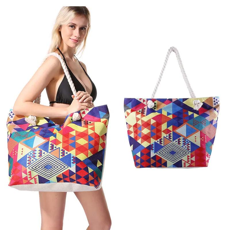 Летняя сумка, богемная многофункциональная водонепроницаемая пляжная сумка, сумка для хранения купальника, портативная женская летняя сумка Bolsas