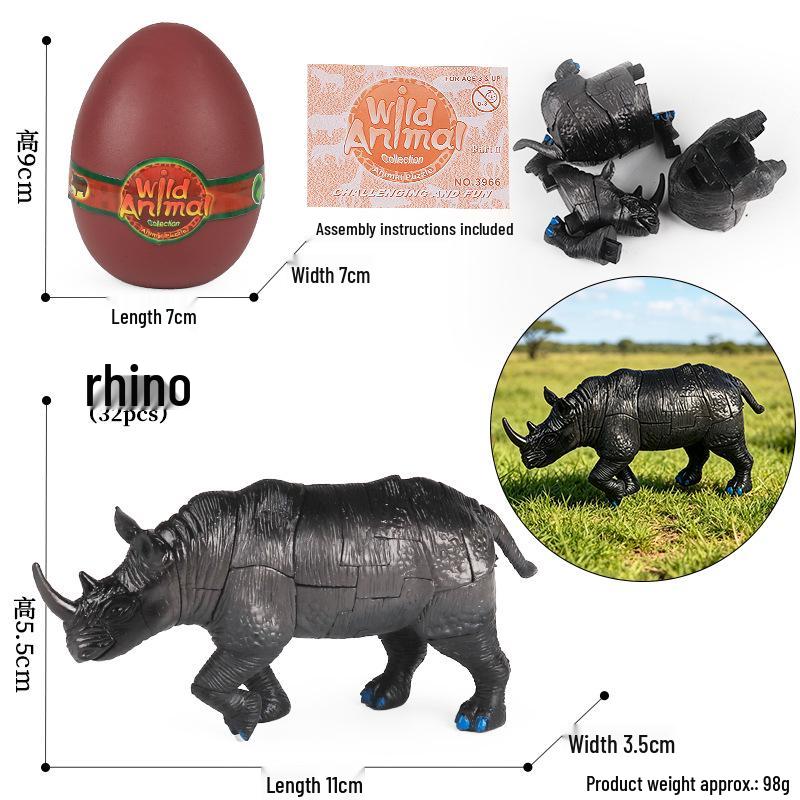 4D Stereo DIY Animal Model Kit: Eagle, Scorpion, Gecko, Rattlesnake, Spider, Lizard, Squirrel, Hedgehog