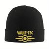 Вязаная шапка-бини с логотипом Vault-Tec, зимняя шапка, теплая, хип-хоп, модная, кепка из Fallout, для мужчин и женщин