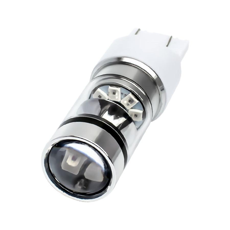 2Pcs T20 7443 W21/5W LED Car Brake Light Motor DRL Driving Lamp Red 20SMD 100W