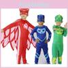 Костюм PJ Masks от Noblekids с красочным комбинезоном Кэтбоя, Совы и Гекко для детей