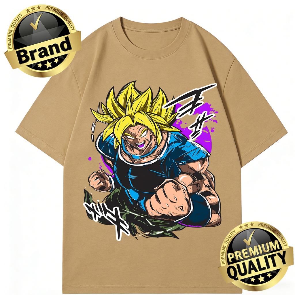 Dragon Ball 2026 New Hot Summer Z T-Shirt Goku Super Saiyan Street Graffiti Print Oversized Retro High Quality Tee for Men Women