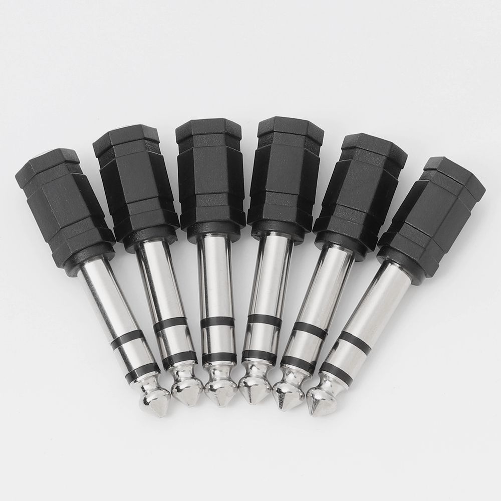to 6.35mm New Converter Stereo Earphone Cable Adapter Headphone Plug Microphone Jack Male To Female