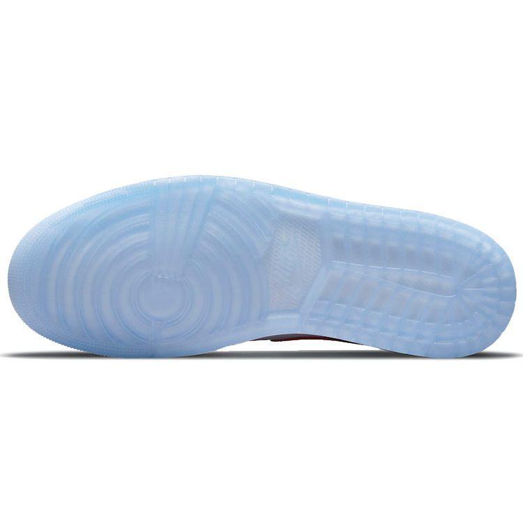 Air Jordan 1 Mid SE Barcelona Sweater Мужские кроссовки Красный Чили-Красный Белый DC7294-600