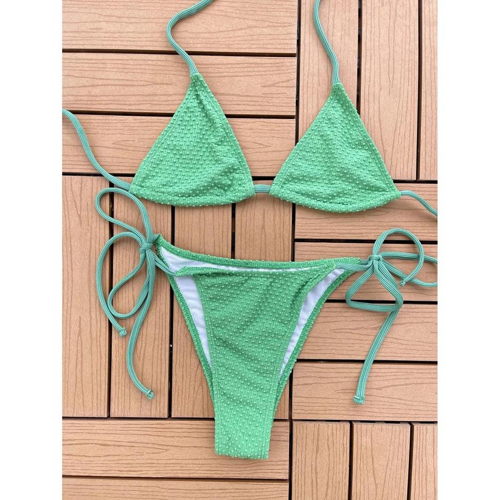 Sexy New Halter High Leg Cut Mini Bikini Female Swimsuit Women Swimwear Two-pieces Bikini Set Bather Bathing Suit Swim