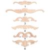 Door Decoration Woodcarving Decorative Corner Appliques Frame Wooden Figurines Crafts Wood Carved
