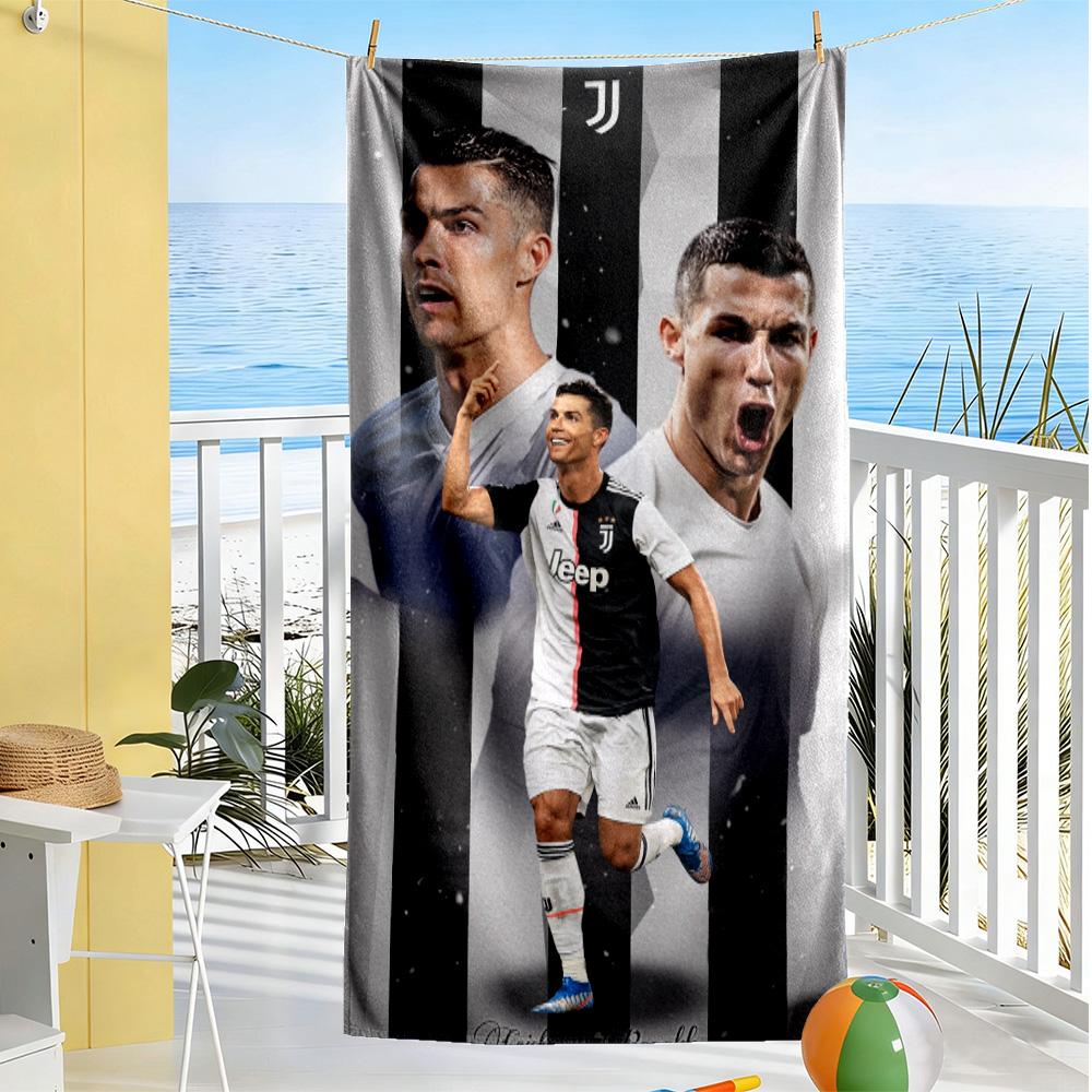 Ronaldo's Rainy Night Beach Towel High Absorbency & Quick-Dry Comfortable Lightweight