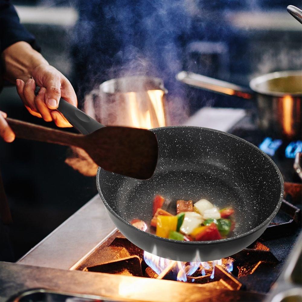 Deep, high granite frying pan GRANDE 28 cm