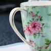 Vintage Floral Bone China Coffee Mug European Retro Rustic Tea Cup European English Afternoon Tea Mugs