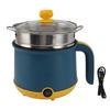 Electric Cooking Pot 1.8L 600W Stainless Steel Anti Scald Handle Clear Lid Electric Cooker for Home