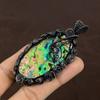 Подвеска ручной работы из натуральной раковины морского ушка, обернутая медной проволокой, 3,3 дюйма y0f23
