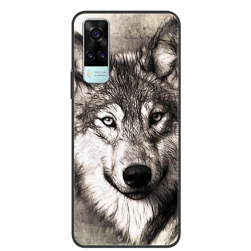 Чехол для vivo Y31 2021 Ударопрочный Мягкий силикон ТПУ Задняя крышка Для Vivo Y53S 4G Y31 2021 Y 31 Чехол V2036 Чехол для телефона Милый мультяшный