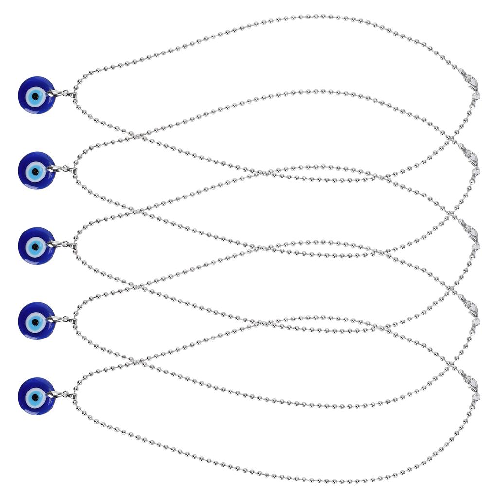 5 шт. турецкое ожерелье с голубым глазом, защита, приносящие удачу ювелирные изделия, аксессуары, подарки, поделки 2,5x2,5 см