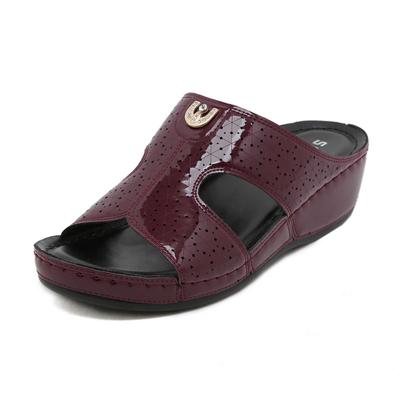 Нескользящая подошва летняя женская обувь из Европы и США с простыми швами, с этническими цветами, большие ярды, тапочки женские