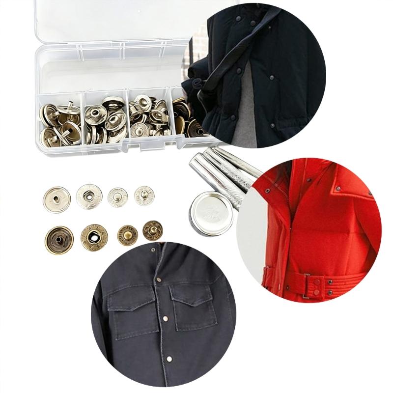 15 ММ Кнопки-застежки для шитья одежды, сумок и аксессуаров, Джинсовые брюки, Кнопки-заклепки, Аксессуар для ремонта