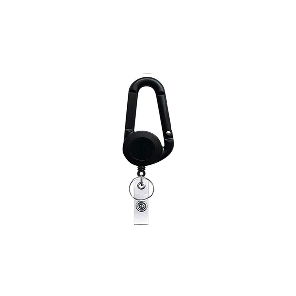 Card Holder Outdoor Telescopic Carabiner Keychain Badge Holder Badge Reel Clip Easy Pull Buckle