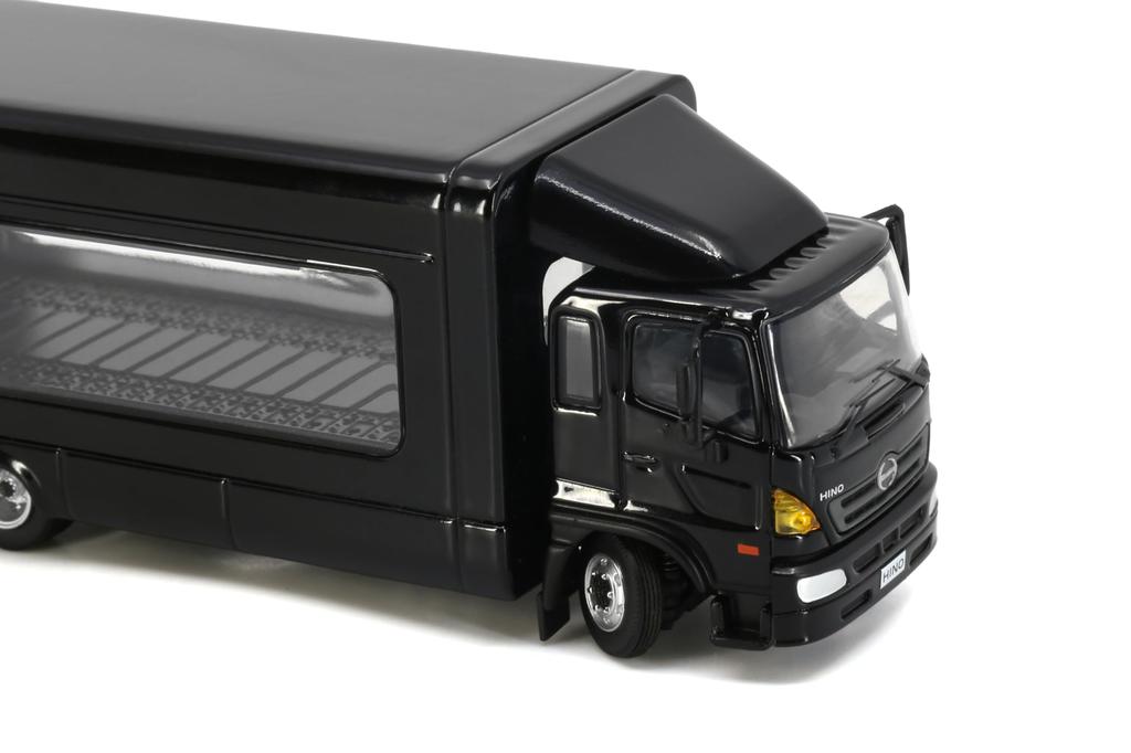 Tiny City Scale Hino 500 Roofed Loader 1/64 (Black)