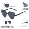 Cat Eye Sunglasses Rimless Sun Glasses For Women Trendy Transparent Candy Color Eyewear Fashion Party Costume Accessories