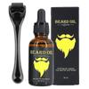 Beard Growth Kit, Beard Derma Roller 0.3mm, Beard Oil For Facial Hair Growth For Men And Dads, Grooming Tool - Shenxin
