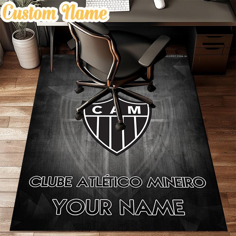 Custom Name Atletico Mineiro Rug Office Rug Chair Mat Non Slip Carpet Rugs for Bedrooms Dining Room Living Room Home Decor gifts