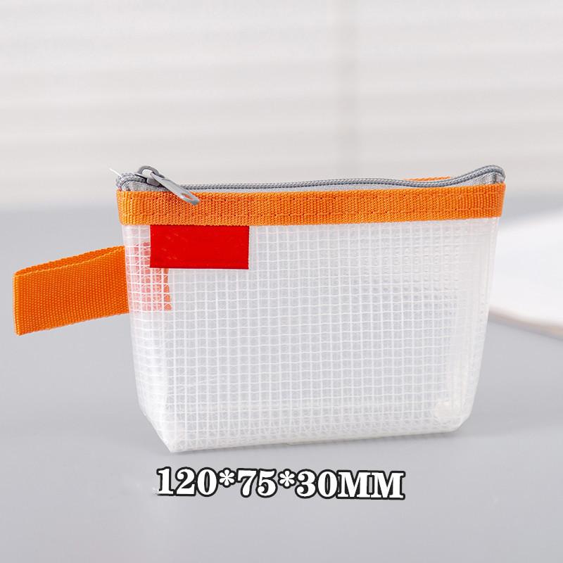 Waterproof Triangle Mesh Zipper Bag Small Object Storage Bag Card Bag Bank Card Storage Bag