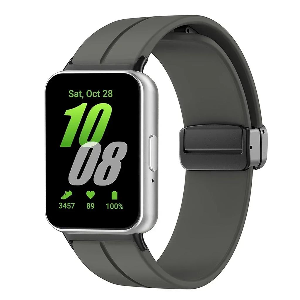 Silicone Strap For Samsung Galaxy Fit3 Watch Band Magnetic Buckle Wristband For Samsung Galaxy Fit 3 Bracelet Replacement Correa