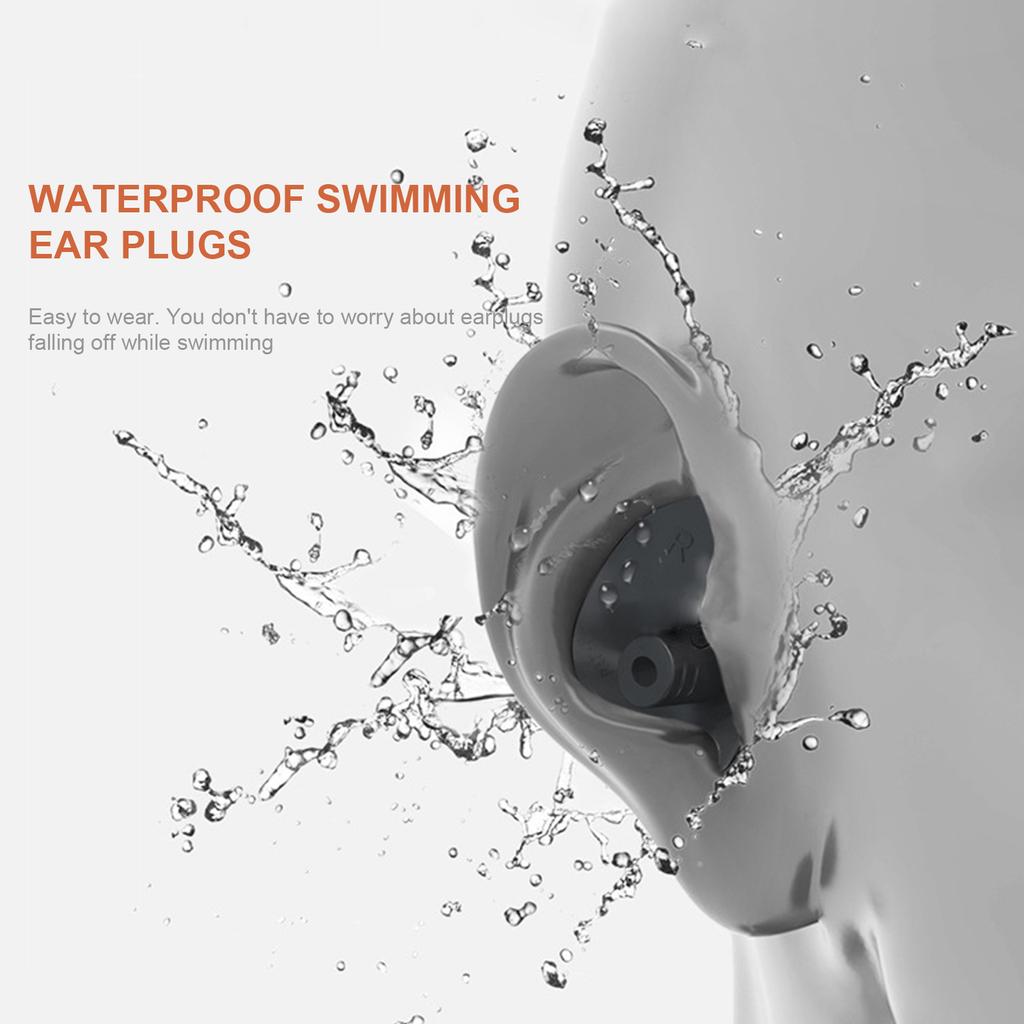 Swimming Ear Plugs Waterproof Reusable Silicone Swimming Ear Plugs Adults Swimming Ear Plugs for