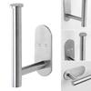 Toilet Paper Holder Bathroom Kitchen Paper Tissue Roll Stand Stainless Steel Wall Rack, with Hole