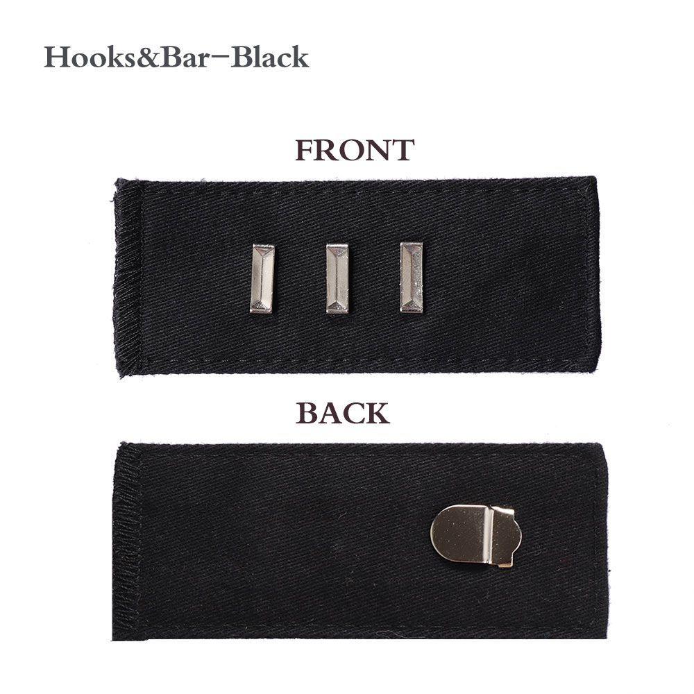 2PCS Unisex Maternity Garment Accessories Skirts Waist Band Hooks Button Pant Extender Belt