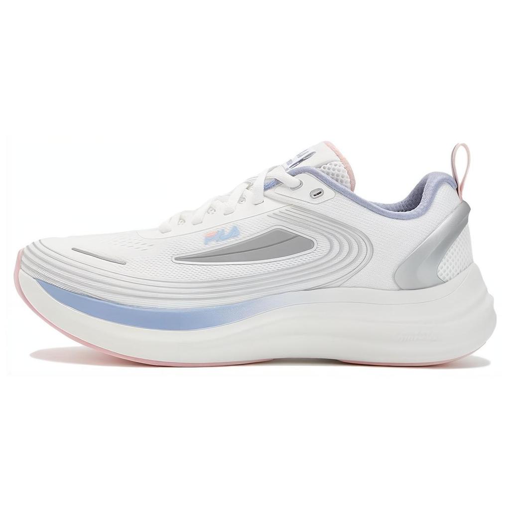 Fila Nuvole Evo Lightweight Comfortable Fabric TPU Low-Top Running Shoes Women Sneaker White Gray A12W331112FBB