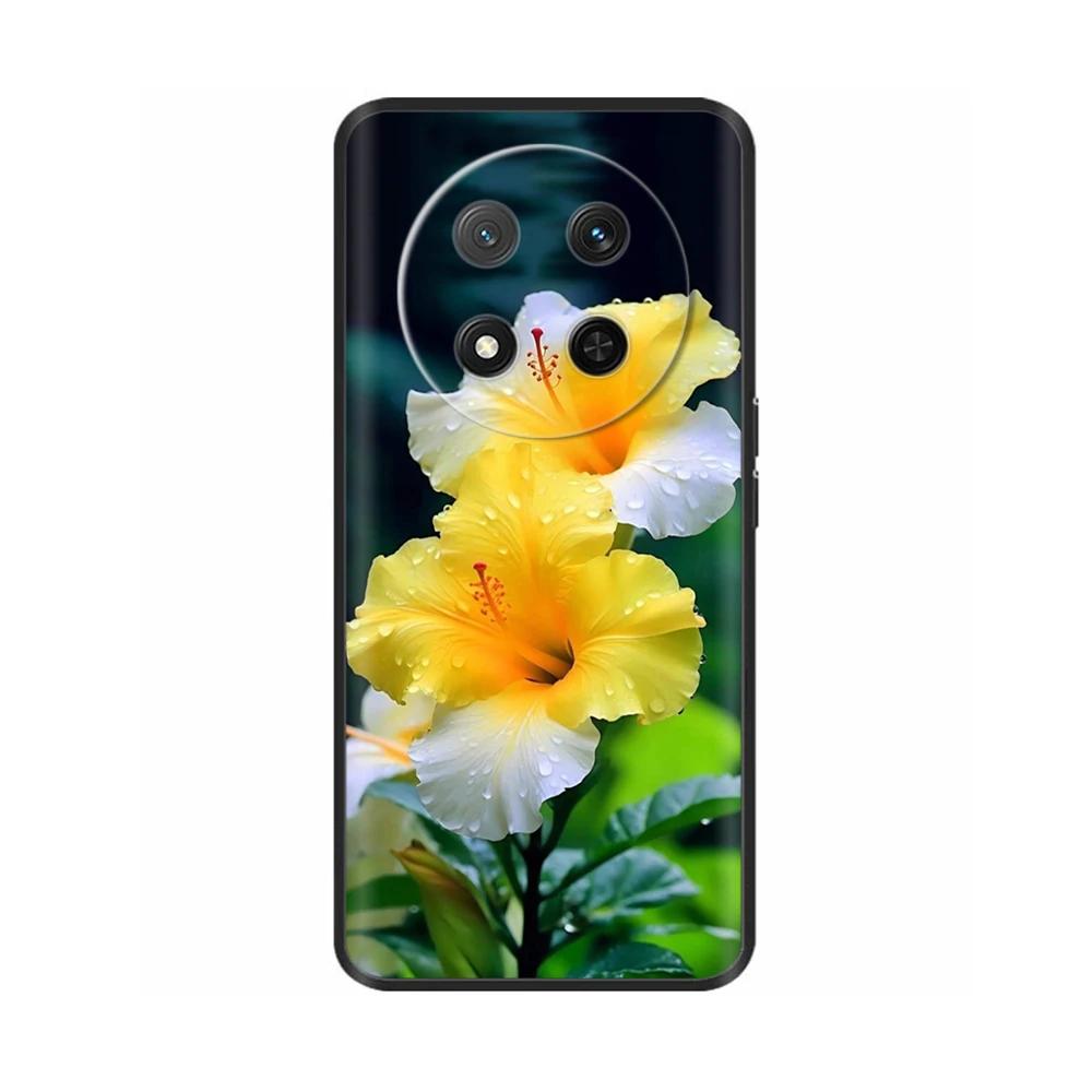 Чехол для Honor Magic7 Lite 5G Цветочный Мягкий Силиконовый Чехол Для Coque Honor Magic7 Lite Чехол Magic 7 Чехол для Телефона Magic7 Pro
