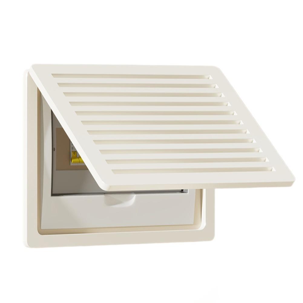Living room distribution box cover with flip top design for electric meter box and weak current box 35 cm by 25 cm wood plastic