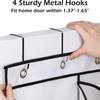 5/10 Pockets Hanging Bag with 2/4 Hooks Storage Bag Shoe Underwear Hanging Holder  for Home Dorm