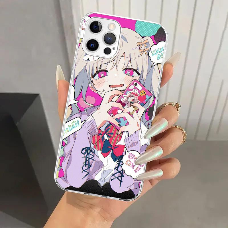 Милый Аниме Девушка INS Чехол для Телефона для Iphone 17 Air 16 15 Plus 14 13 Mini 12 11 Pro Max 16E 7 8 SE 2020 Мягкий Funda Печатный Корпус 17 A