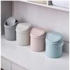 Mini Desktop Bin Small Trash Can Tube 1Pcs with Cover Bedroom Trash Can Garbage Can Clean Workspace Storage Box Home Desk