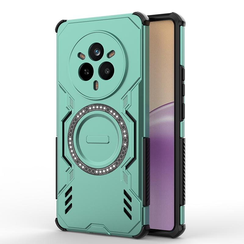 KEYSION Полый чехол для отвода тепла для Realme 14 Pro+ 5G Магнитное охлаждение Ударопрочный чехол для телефона для OPPO Realme 14T 5G 14 5G