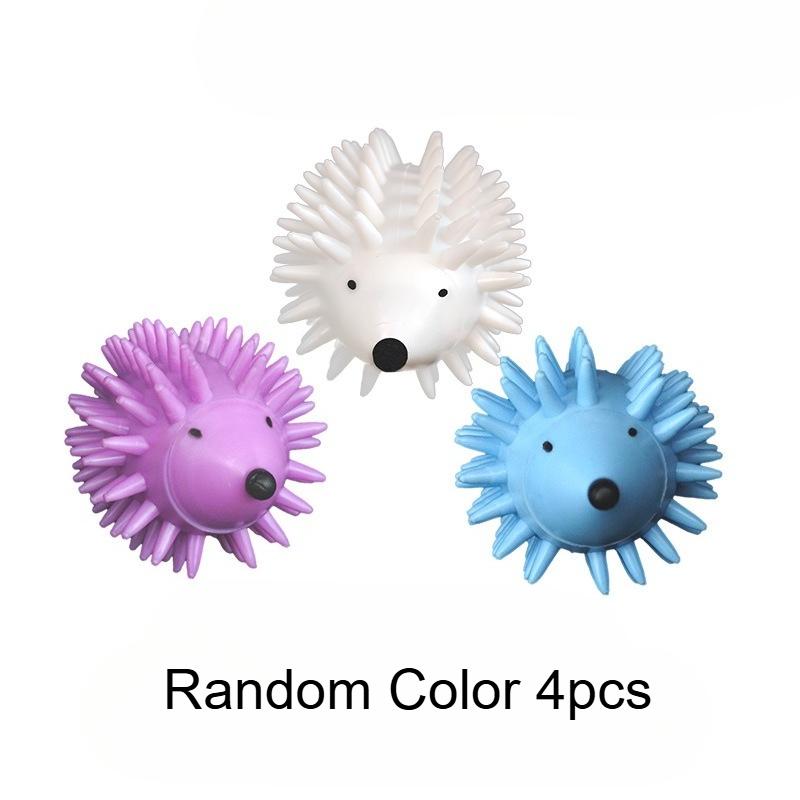 2/4/6pcs Reusable Hedgehog Laundry Detergent & Dryer Balls - Cute Anti-Tangle Wrinkle-Free Plastic Laundry Helper for Washer