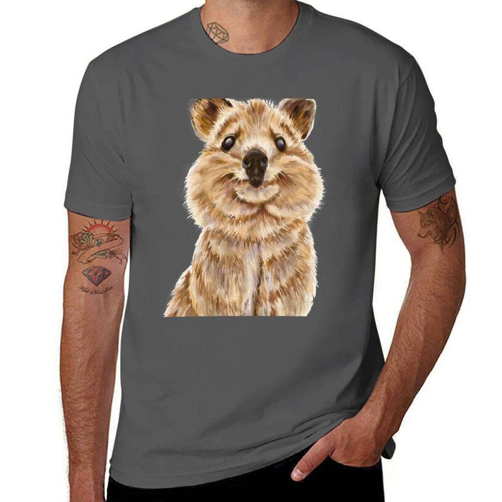 Quokka The Happiest Wildlife On Earth Tshirt T Shirt Unisex Plain Tshirt