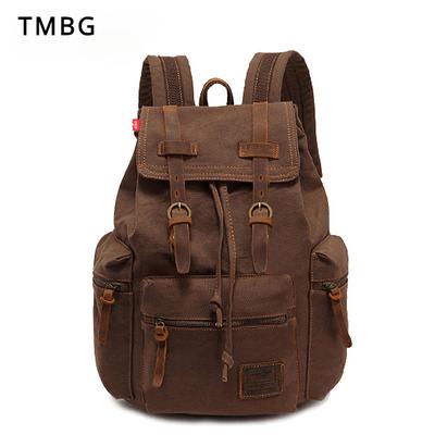 Мужской рюкзак в европейском и американском стиле в стиле ретро, ​​новая холщовая сумка на плечо, уличная дорожная сумка для компьютера, школьные ранцы для мальчиков, подарок на День отца