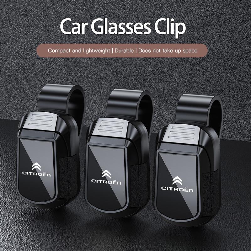 ATJ3   1Pcs Car Sun Visor Glasses Clip Sunglasses Storage Bracket For Citroen DS4 DS5 RD3 C6 2CV Cactus Saxo Jumpy Picasso Jumper Xsara