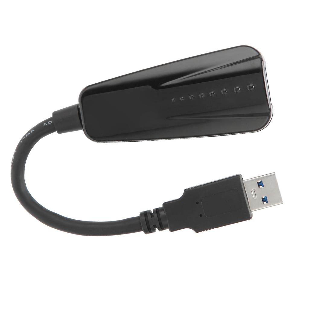 Адаптер USB к Ethernet 101001000M USB 3.0 к RJ45 LAN ABS Сетевой адаптер Совместим для Windows для