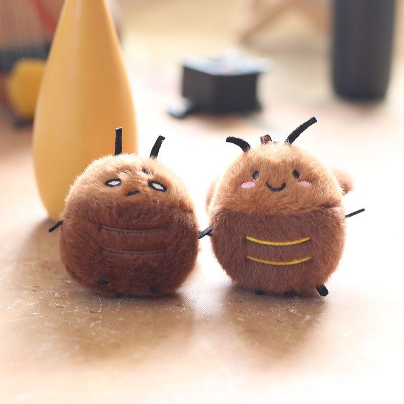 Милый маленький таракан, плюшевая игрушка, кукла, школьный рюкзак, подвесное украшение, брелок, кукла, кукла