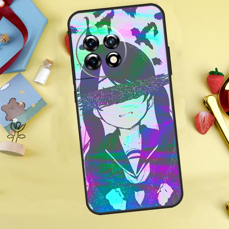 Чехол в стиле 'Печальная аниме эстетика Сэмпай' для OnePlus 12R 10R 13R 13T 15 13 12 11 10 9 10T 8T Nord CE 5 2 3 4 Lite N20 N30