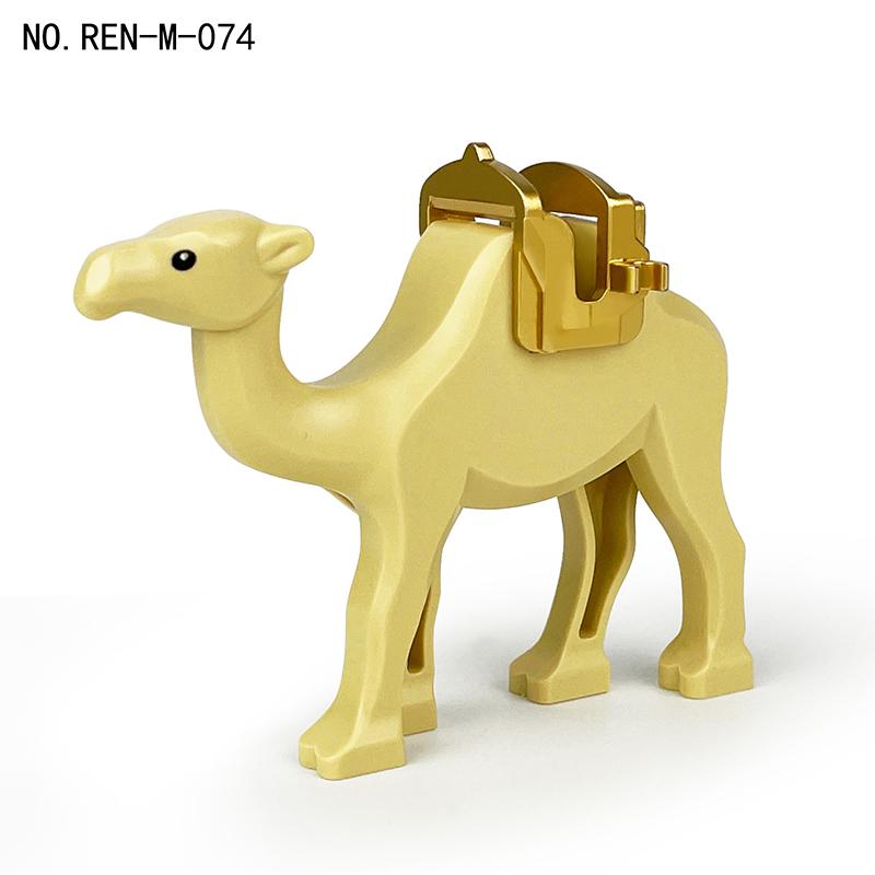 MOC Medieval Animal Zoo Farm Dragon Action Figures Building Blocks Gold Red Dragons Wolf Snake Monsters Beast Bricks Toys Gifts