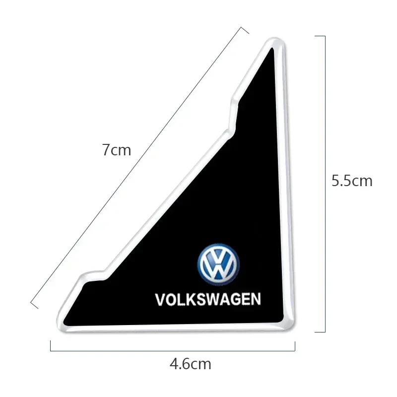 hijk1 ·4Pcs Car Door Corner Protector Cover Accessories For VW GTI Polo Golf MK6 MK7 Passat B7 Tiguan ID.3 Arteon Jetta Beetle T-ROC C