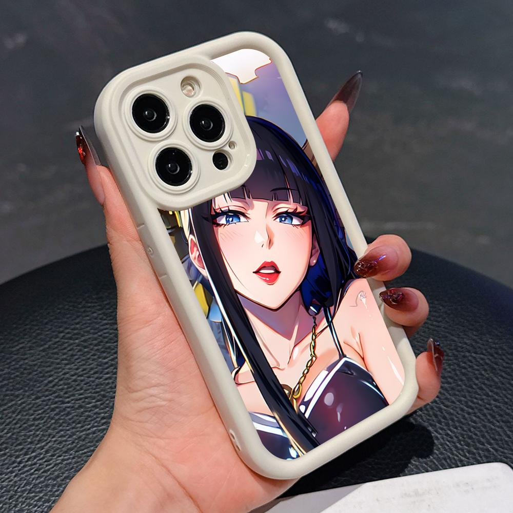 Senjumaru Shutara Phone Case for iPhone 17 16 15 14 13 12 11 Air Pro Max Plus White Soft TPU Shockproof Cover