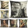 Cushion Cover Linen Walking Dead Printed Throw Pillows Cover Car Sofa Decorative Pillowcase Decorativos Cojines Coussin 45x45cm