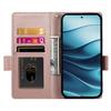 Для Xiaomi Redmi Note 14 4G (163,25x76,55x8,16 мм) Чехол-подставка из искусственной кожи в виде кошелька для телефона